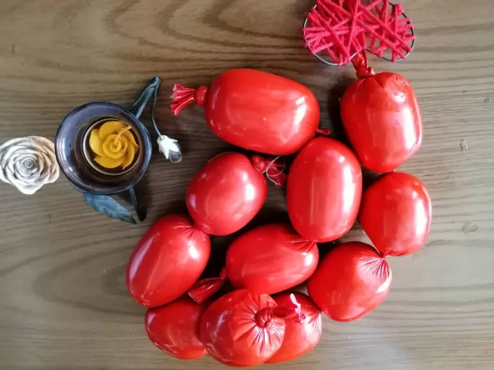 سوسیس کوکتل مرغ پنیری 1 کیلویی